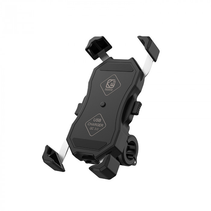 Держатель для телефона на руль KEWIG M11B с быстрой зарядкой USB QC 3.0 Держатель для телефона на руль KEWIG M11B с быстрой зарядкой USB QC 3.0