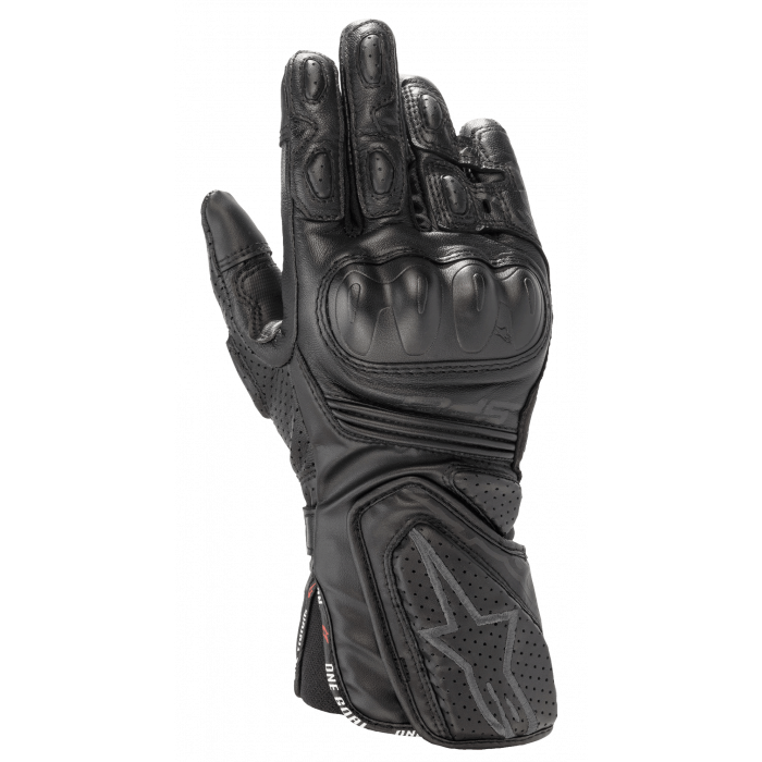 Мотоперчатки Alpinestars SP-8 кожаные удлиненные черные Мотоперчатки Alpinestars SP-8 кожаные удлиненные черные