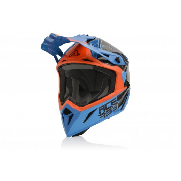 Шлем Acerbis STEEL CARBON Orange/Blue Шлем Acerbis STEEL CARBON Orange/Blue