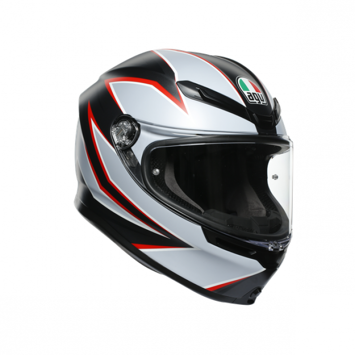 Шлем AGV K-6 MULTI Flash Matt Black/Grey/Red Шлем AGV K-6 MULTI Flash Matt Black/Grey/Red