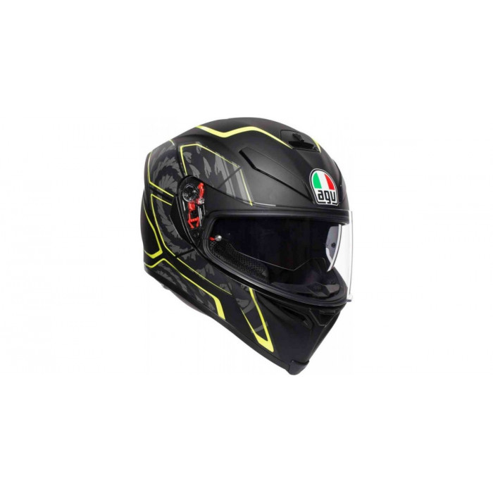 Шлем AGV K-5 S MULTI Tornado Matt Black/Yellow-Fluo Шлем AGV K-5 S MULTI Tornado Matt Black/Yellow-Fluo
