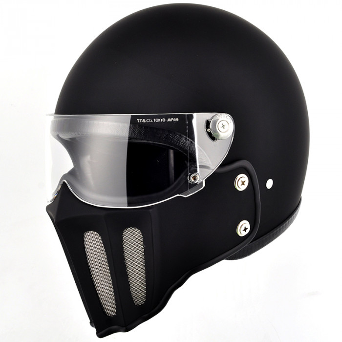 Шлем ретро TT&CO VENOM MJET черный матовый Шлем ретро TT&CO VENOM MJET черный матовый