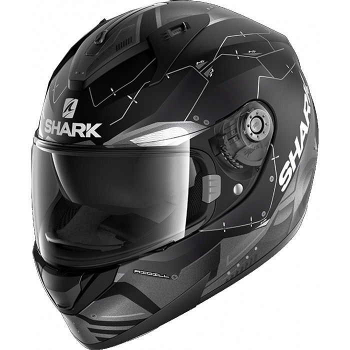 Шлем SHARK RIDILL 1.2 MECCA MAT Black/Grey/Silver Шлем SHARK RIDILL 1.2 MECCA MAT Black/Grey/Silver