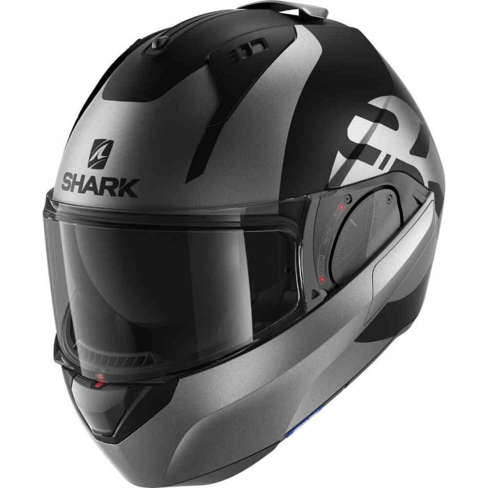 Шлем SHARK EVO ES KEDJE MAT Black/Anthracite/Black Шлем SHARK EVO ES KEDJE MAT Black/Anthracite/Black