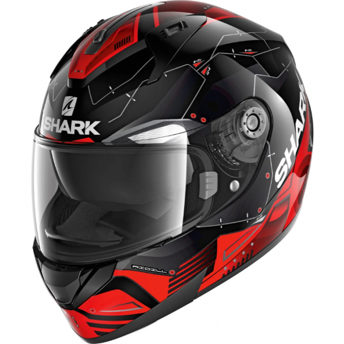 Шлем SHARK RIDILL 1.2 MECCA Black/Red/Silver Шлем SHARK RIDILL 1.2 MECCA Black/Red/Silver