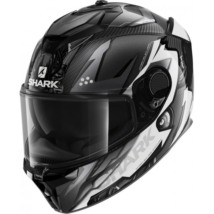 Шлем SHARK SPARTAN GT CARBON URIKAN Black/White Шлем SHARK SPARTAN GT CARBON URIKAN Black/White