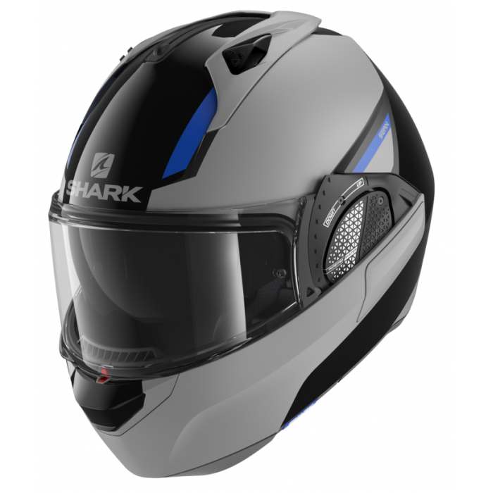 Шлем SHARK EVO GT SEAN Black/Silver/Blue Шлем SHARK EVO GT SEAN Black/Silver/Blue